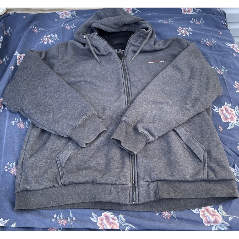 Carhartt Hoodie Mens Gray Rain Defender Loose Fit TS4078-M Size 2XL Flawed
